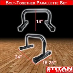 Titan Bolt-Together Parallette Set -Fitness Equipment Sale 193002e668758ea9762904da1a22337c 5d0a751ccf602 600x600 1
