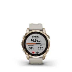 Garmin Fenix 7S Sapphire Solar Multisport GPS Smartwatch -Fitness Equipment Sale fenix 7s sapphire solar cream gold titanium with light sand band 6