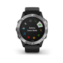 Garmin Fenix 6 Multisport GPS Smartwatch -Fitness Equipment Sale garmin fenix 6 silver with black band 010 02158 00 3