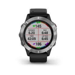 Garmin Fenix 6 Multisport GPS Smartwatch -Fitness Equipment Sale garmin fenix 6 silver with black band 010 02158 00 4