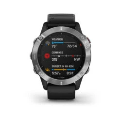 Garmin Fenix 6 Multisport GPS Smartwatch -Fitness Equipment Sale garmin fenix 6 silver with black band 010 02158 00 7